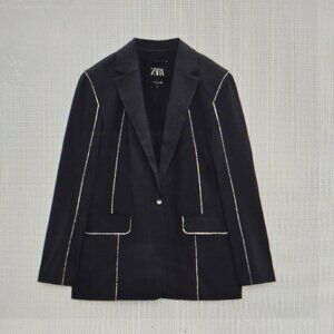 Zara Longline Straight Blazer